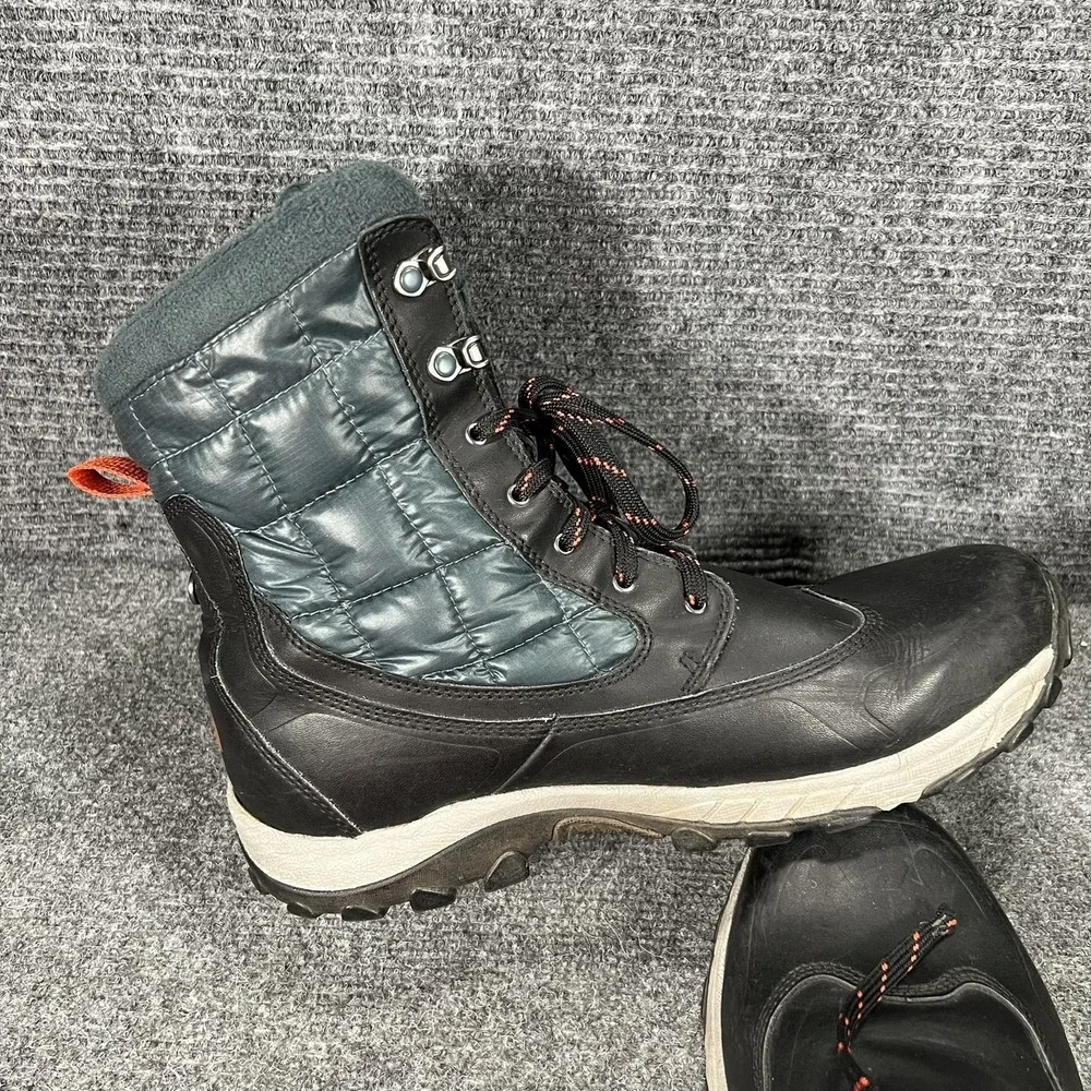 The North Face Boots Mens Size 11.5 Black Leather Insulated Snow NF00CXR9